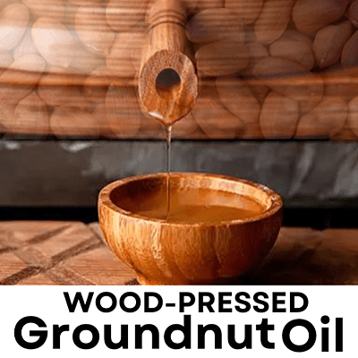 Groundnut Oil 1ltr - Wood Pressed